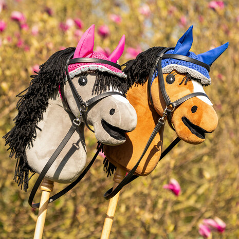 QHP Hobby Horse oornetje kobaltblauw