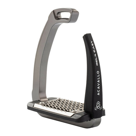 Acavallo stijgbeugels REL-X Easy titanium/zwart