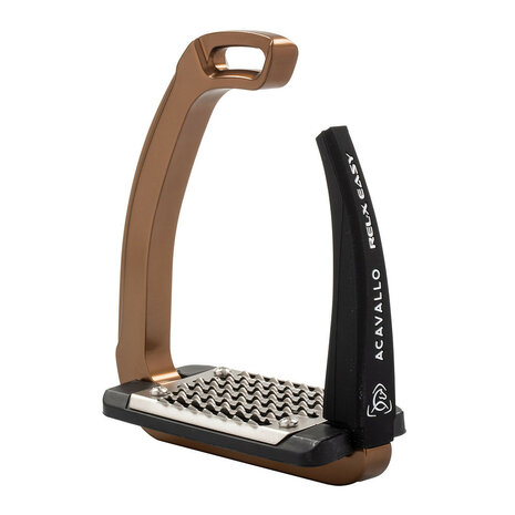 Acavallo stijgbeugels REL-X Easy brons/zwart