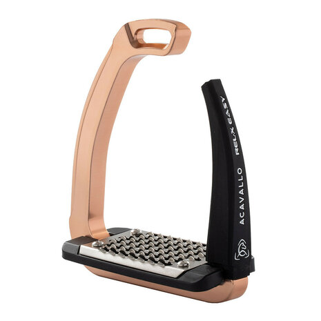 Acavallo stijgbeugels REL-X Easy rosé/zwart