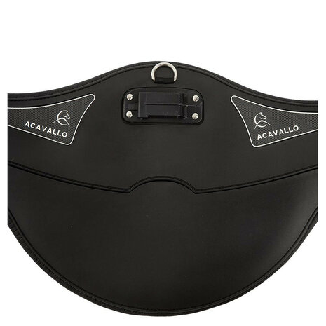 Acavallo singel met buikflap Comfort Gel zwart