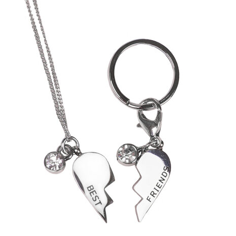 QHP ketting en hoofdstel bedel set Friendship