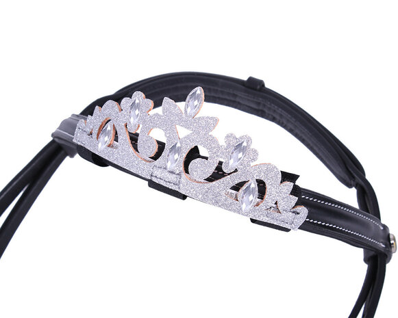 QHP kroon paard zilver