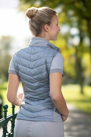 HKM bodywarmer Basel grijs/rosé