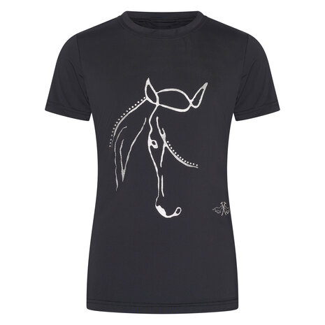 HV Polo t-shirt kids Wendy zwart