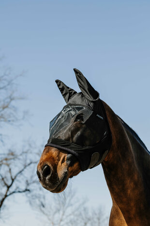 EquiTheme vliegenmasker Soft UV werend zwart