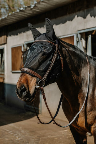 EquiTheme vliegenmasker Soft UV werend zwart