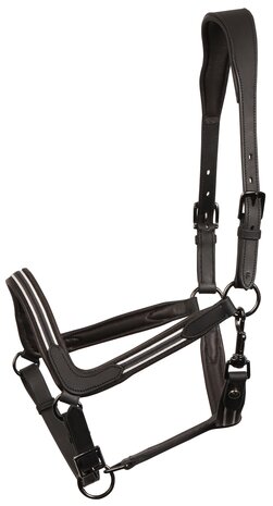 Harry's Horse leren halster Flash zwart