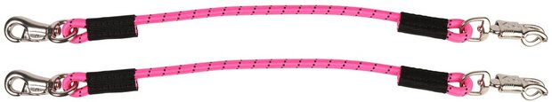Harry's Horse elastische trailerlijnen Colour per paar fuchsia