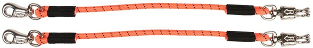 Harry's Horse elastische trailerlijnen Colour per paar oranje