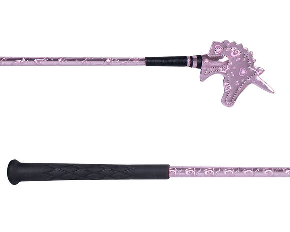QHP rijzweep Eenhoorn roze hart