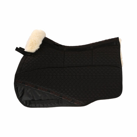 Edix zadeldek 8 pocket merino GP/springen zwart/natuur