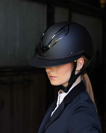 Lami-Cell afneembare bies voor cap Strass zwart