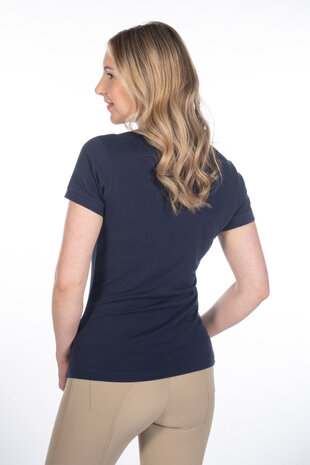 HKM poloshirt Elisa donkerblauw