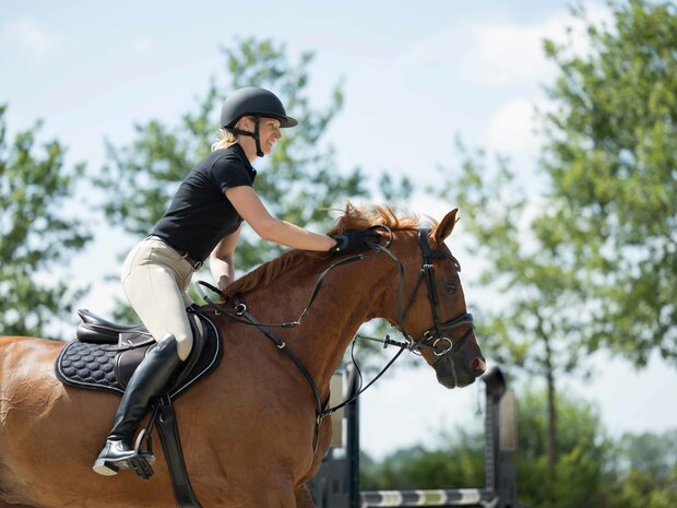 HKM poloshirt Elisa zwart
