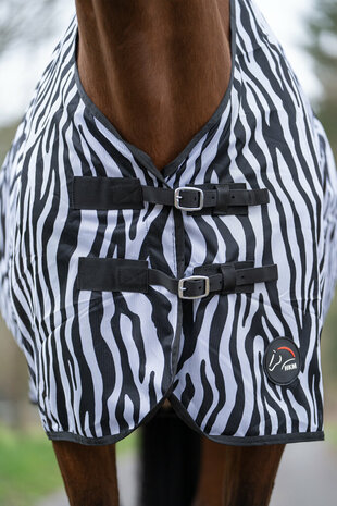HKM vliegendeken Zebra met buiksingels