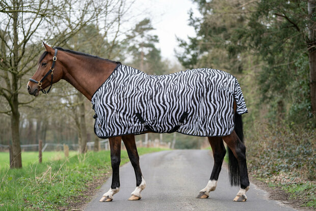 HKM vliegendeken Zebra met buiksingels