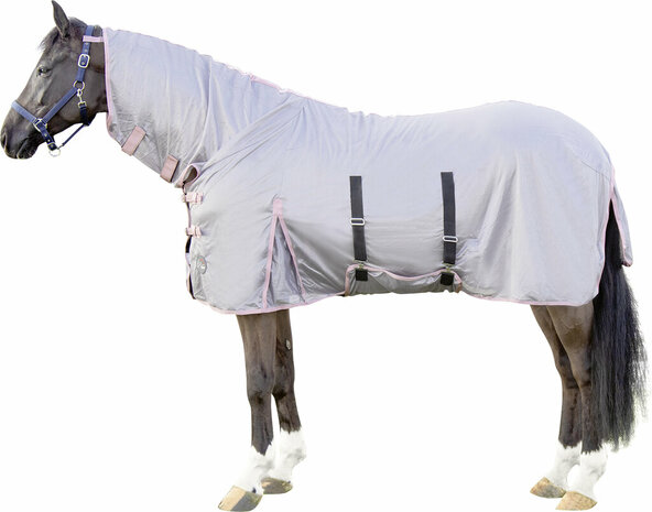 HKM vliegendeken met hals Grey