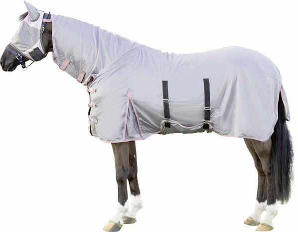 HKM vliegendeken met hals Grey