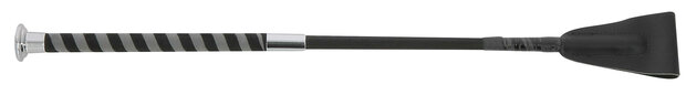 Fleck springzweep met nubuck handvat