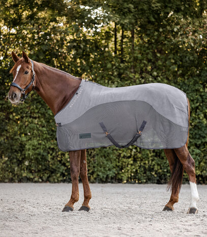 Waldhausen vliegendeken met fleece-rug Comfort grijs