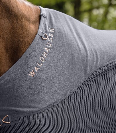 Waldhausen vliegendeken met fleece-rug Comfort grijs