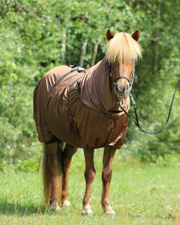 QHP eczeemdeken Icelandic bruin