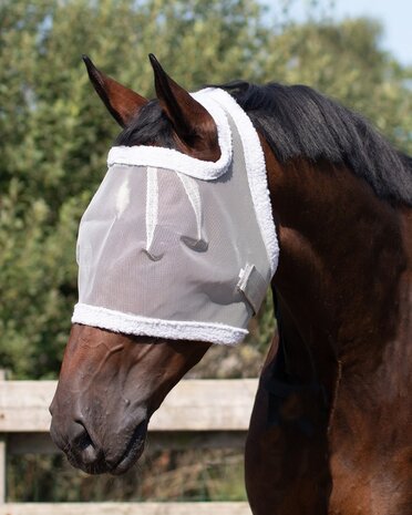 QHP vliegenmasker zonder oren grijs
