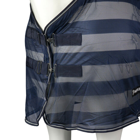 Horka vliegendeken met strepen blauw
