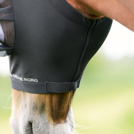 Imperial Riding vliegenmasker UV bescherming Trail Ride zwart