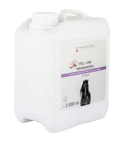 Waldhausen antiklit spray voor vacht, manen en staart – met kokosolie en glanseffect 2,5 liter