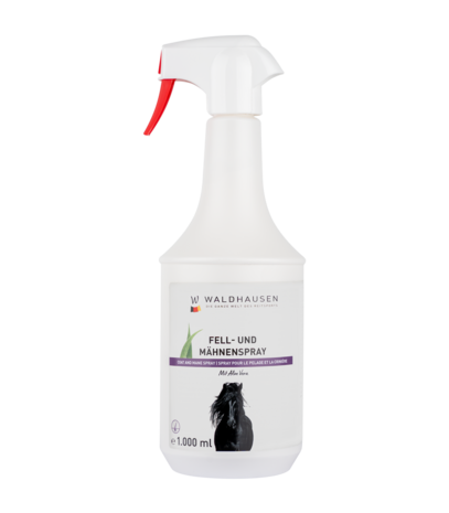Waldhausen antiklit spray voor vacht, manen en staart – met aloe vera en glanseffect 1 liter