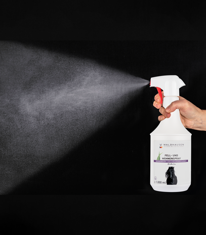Waldhausen antiklit spray voor vacht, manen en staart – met aloe vera en glanseffect 1 liter