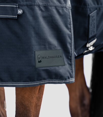 Waldhausen regendeken highneck Arctic 200 gram nachtblauw