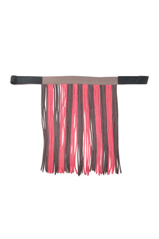 HKM halsterset met halstertouw & vliegennet mokka