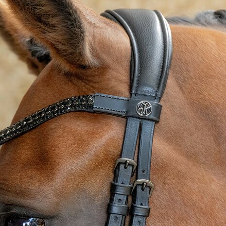 Harry’s Horse Hoofdstel Anatomic Black Crystal