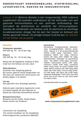 Unique CL20 Balance Booster