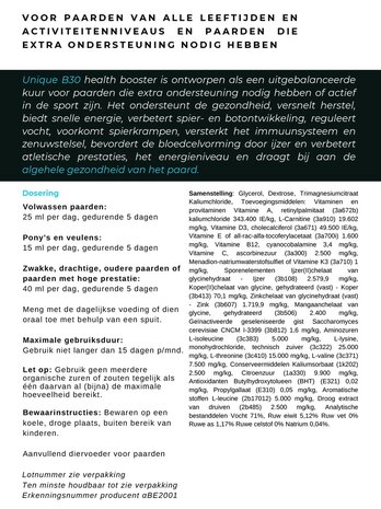 Unique B30 Health Booster Supplement