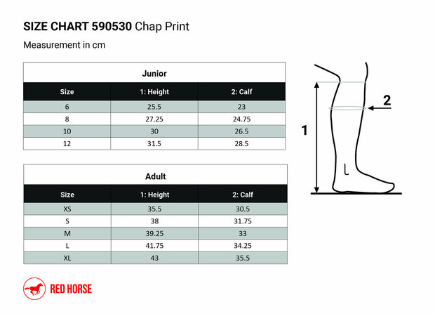 Red Horse Chaps Print