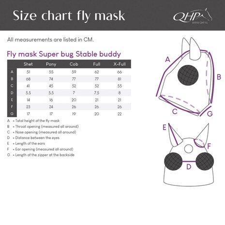 QHP Vliegenmasker Super Bug Stable Buddy Dachshund
