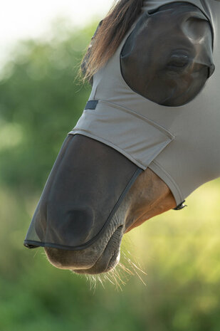 HKM Vliegenmasker Elastic met Neusflap