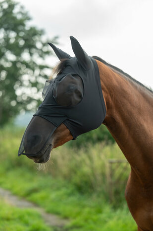 HKM Vliegenmasker Elastic met Neusflap
