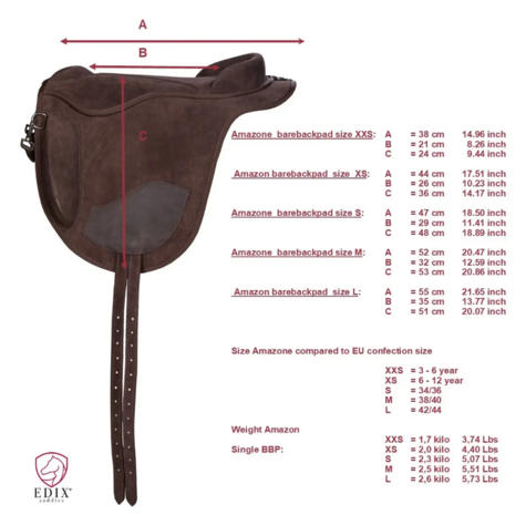 Edix barebackpad Amazone