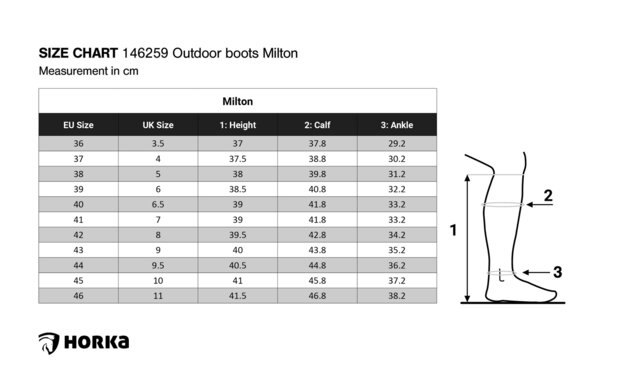 Horka outdoor laarzen Milton lang