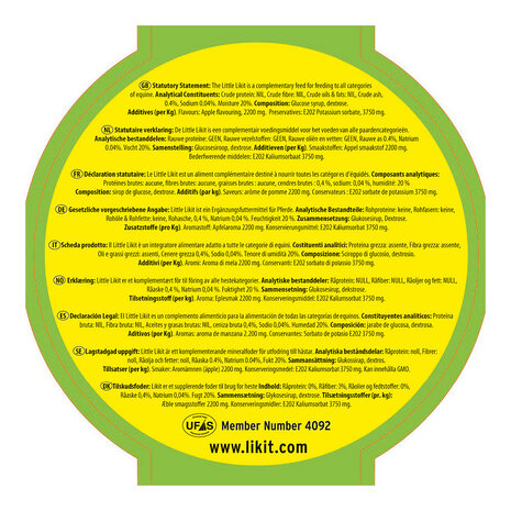 Likit liksteen Appel 250 gram