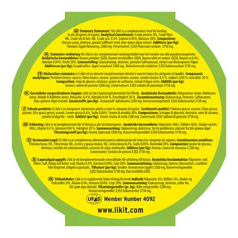 Likit liksteen Appel 650 gram