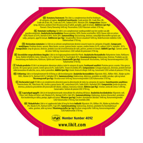 Likit liksteen Kers 650 gram