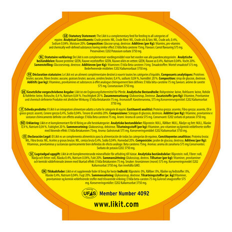 Likit liksteen Wortel 650 gram