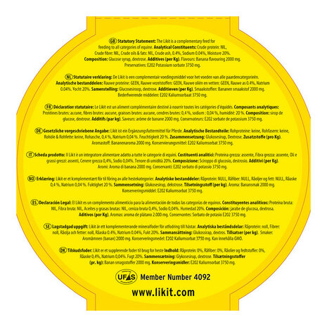 Likit liksteen Banaan 650 gram