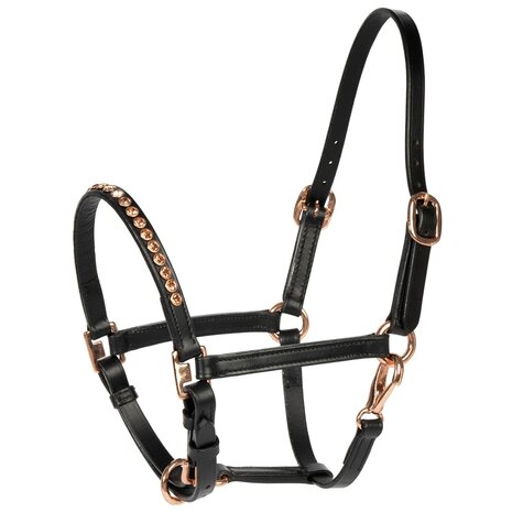 Harry's Horse leren pony/veulen halster Crystal Rosegold